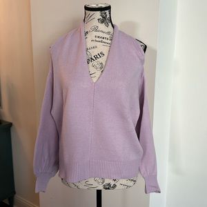 Trendy Lilac  Cold Shoulder Sweater by ASTR The Label in Size XS